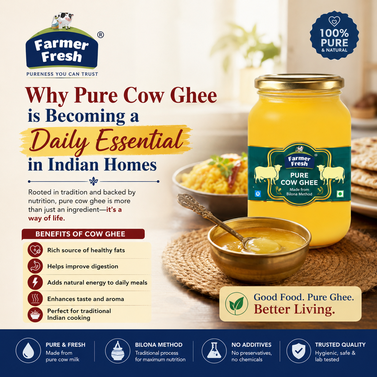 Why Pure Cow Ghee is Becoming a Daily Essential in Indian Homes