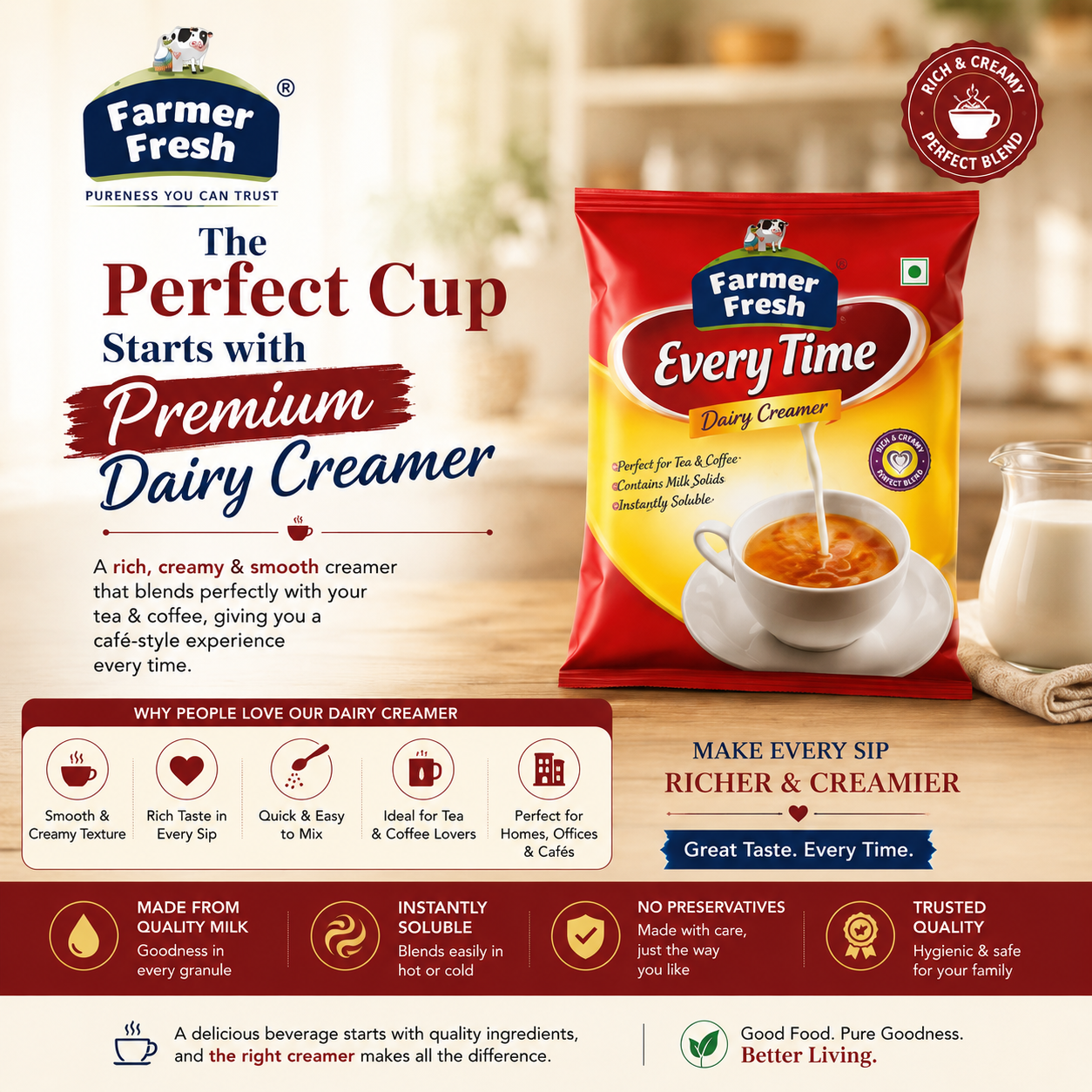 The Perfect Cup Starts with Premium Dairy Creamer